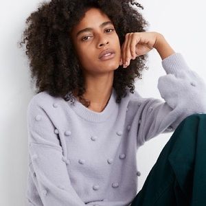 Madewell - Brockton Bobble Sweater in Lavendar